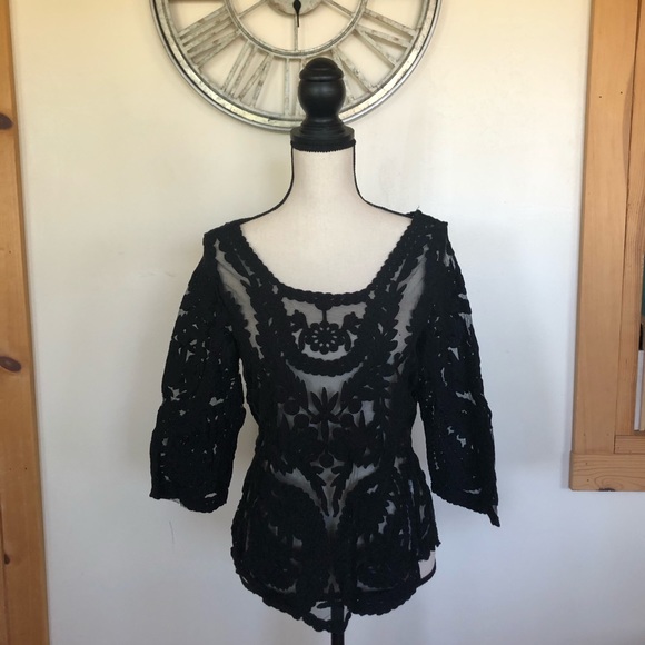 Me My Emblem Tops - 🖤 Sheer Blouse 🖤